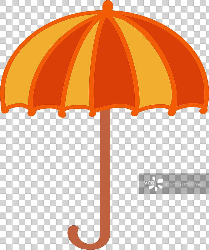 五彩斑斓的条纹伞放在白色背景上图片素材