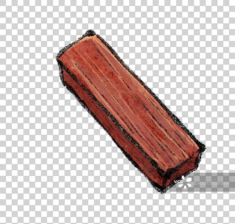 内蒙古美食国风插画-牛肉干图片素材