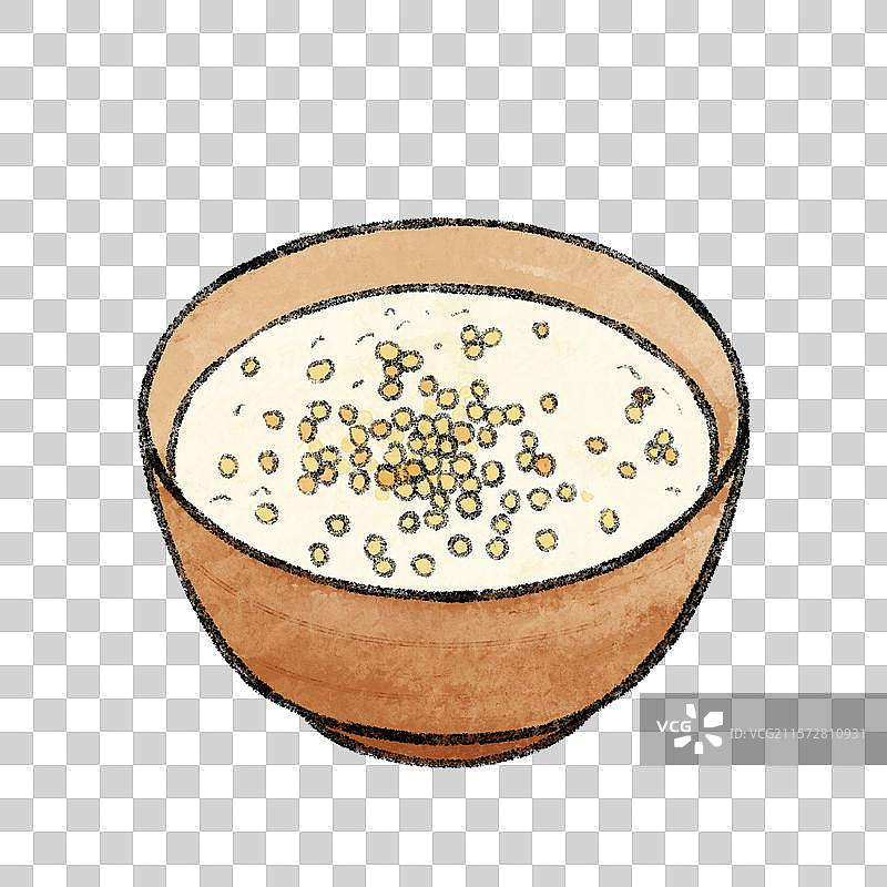 内蒙古美食国风插画-奶嚼口图片素材