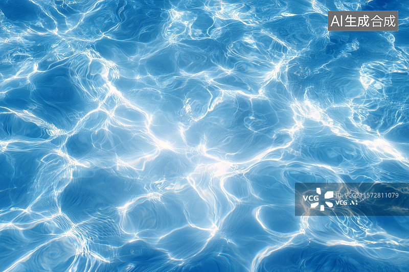 【AI数字艺术】清澈的游泳池水图片素材