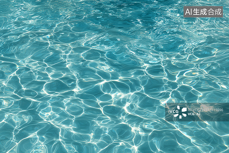 【AI数字艺术】清澈的游泳池水图片素材