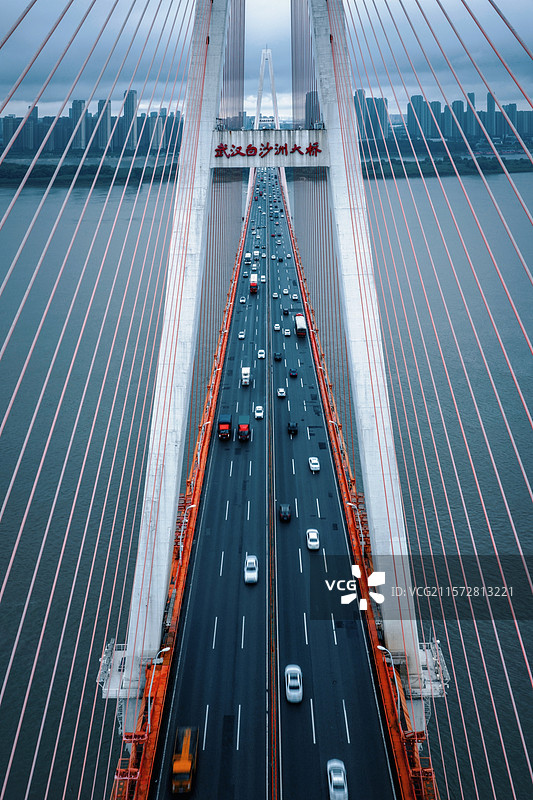 武汉白沙洲大桥图片素材