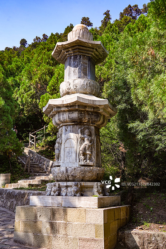 交城卦山天宁寺经幢图片素材