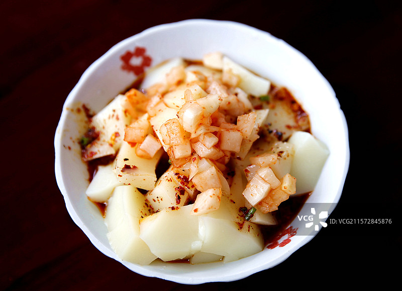 土家特色小吃（米豆腐、油茶汤、油粑粑图片素材