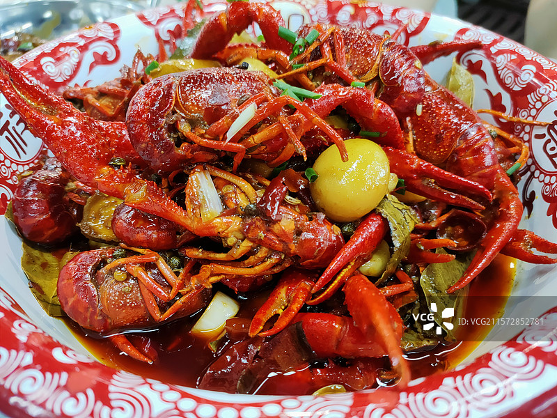 武汉小民大排档小龙虾图片素材