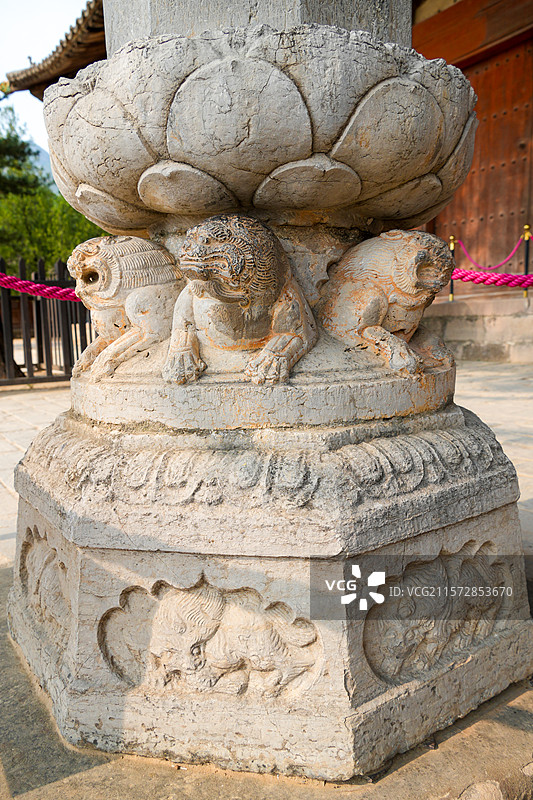 山西省忻州市五台县，全国文保佛光寺图片素材