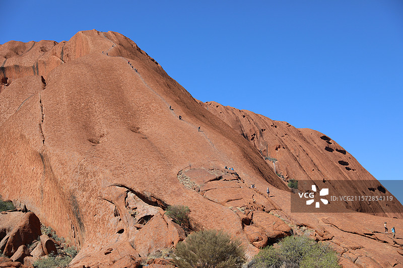 2019年乌鲁鲁巨石攀登通道永久关闭前夕图片素材