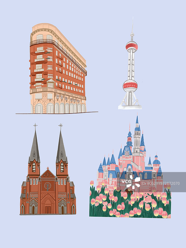 上海地标建筑图片素材