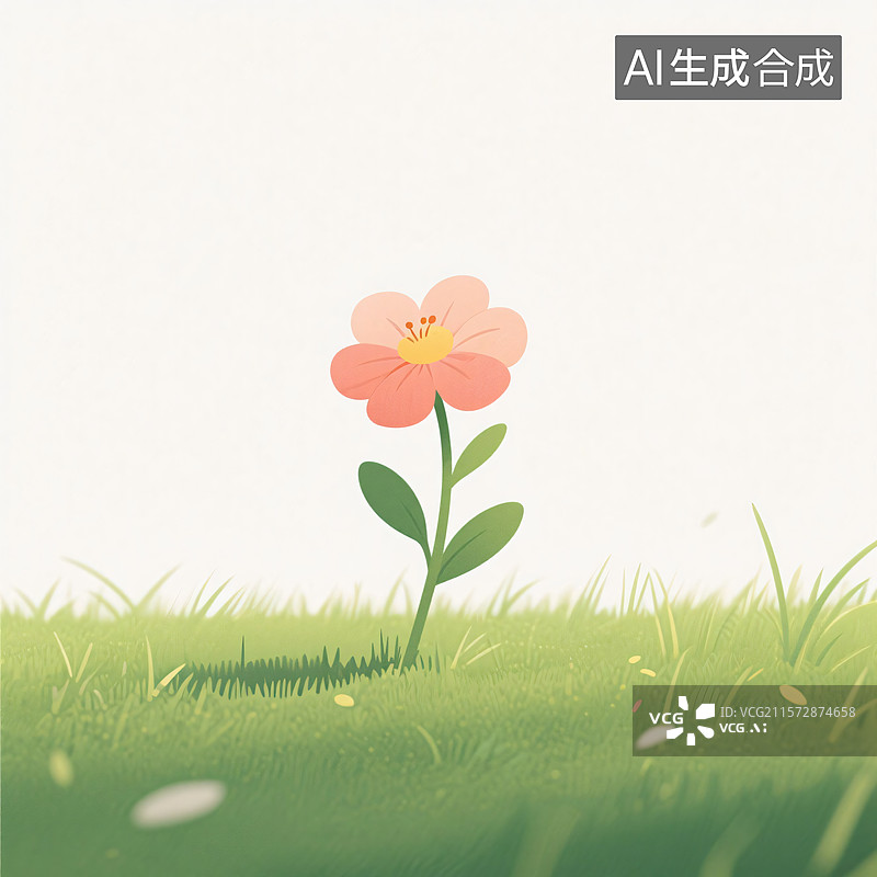 【AI数字艺术】简约花语图片素材