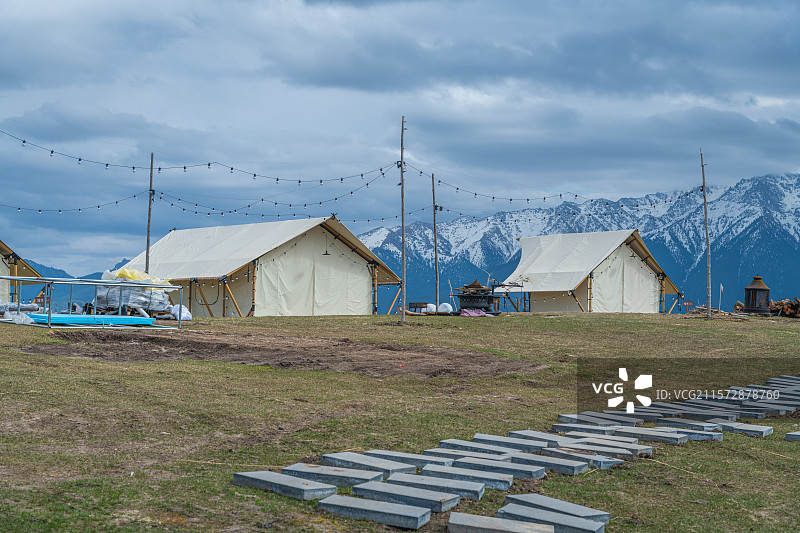 星空营地 玻璃阳光房  乌鲁木齐县南山图片素材
