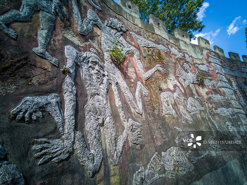 云南省曲靖市陆良县彩色沙林图片素材