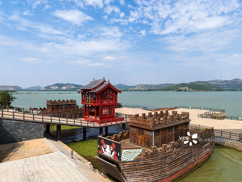 东平六工山水浒大寨图片素材