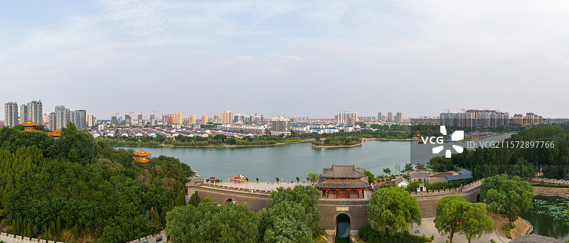 东阿洛神湖风光图片素材