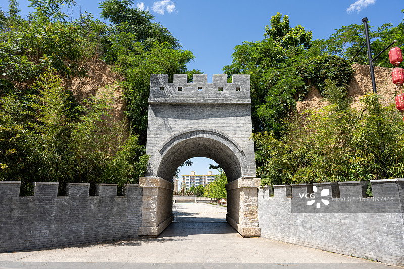 赵县古城墙遗址公园图片素材
