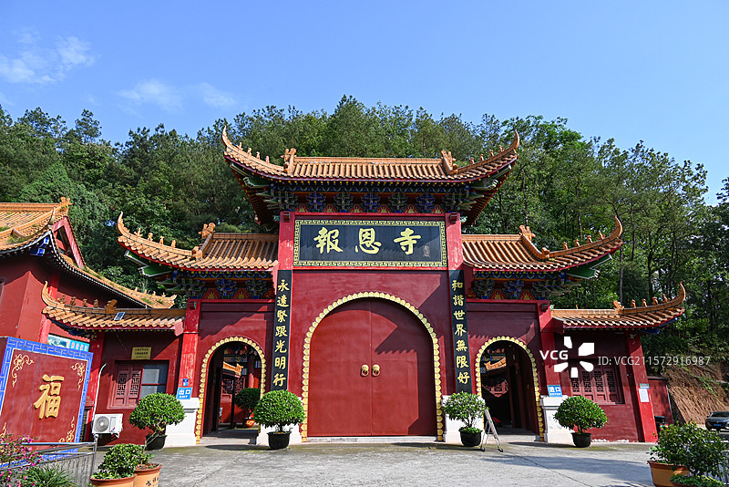 眉山市仁寿县报恩寺图片素材
