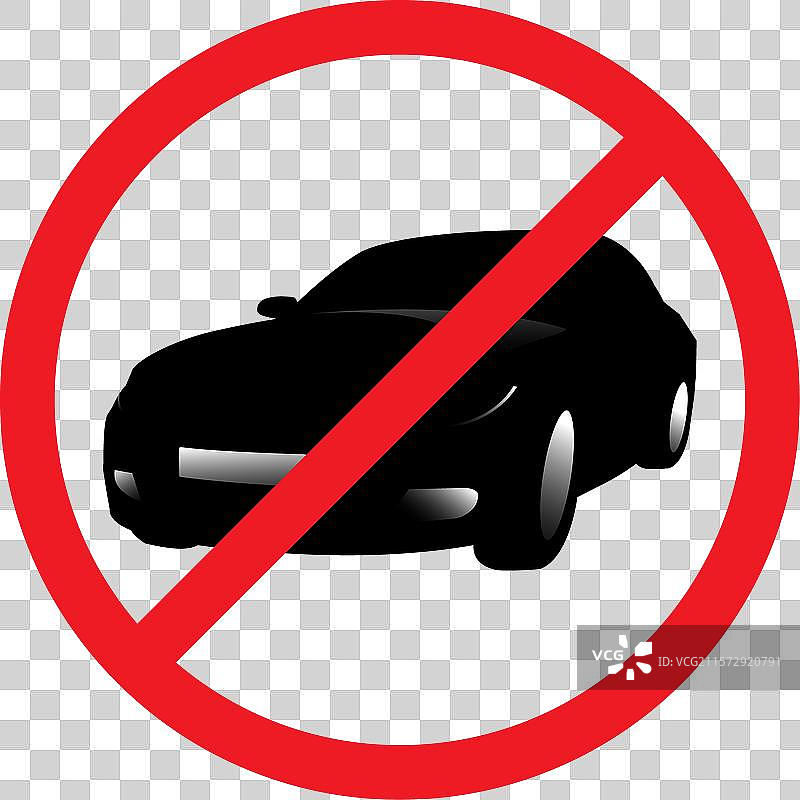 禁止停车标志的圆形标志图片素材