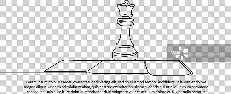 部长的连续一线设计图片素材