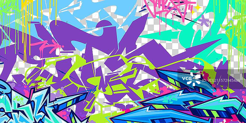 现代抽象嘻哈城市街头艺术涂鸦图片素材