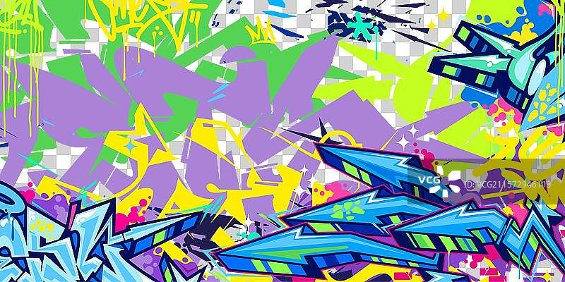 时尚的抽象嘻哈城市街头艺术涂鸦图片素材