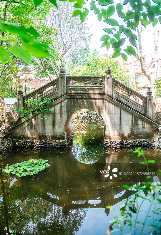上海长宁区愚园路长宁少年宫建筑外观 王伯群住宅图片素材