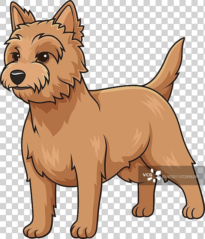 华丽的凯恩犬卡通形象图片素材