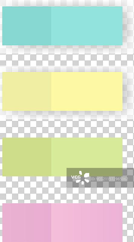 纸质便签贴用于备忘信息的地方图片素材