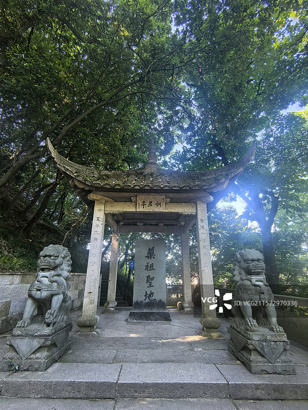 桐君山古建筑图片素材