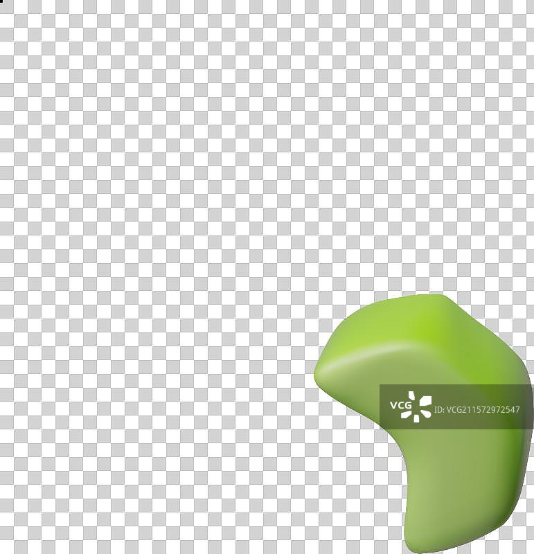 3D塑料风格的绿色芹菜茎切片图片素材