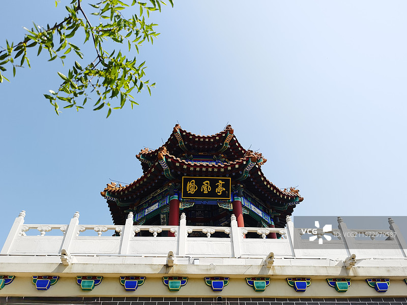 唐山凤凰山公园凤凰亭图片素材