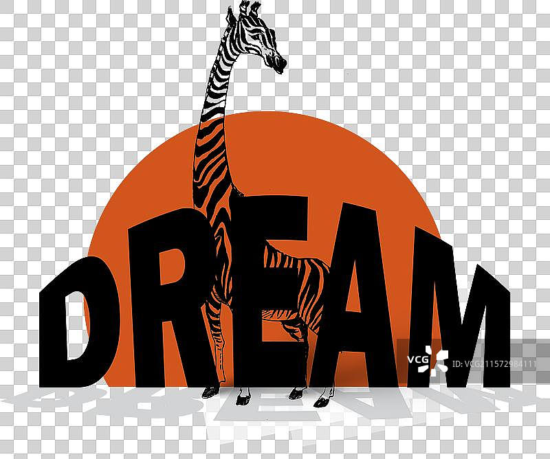 梦幻设计与长颈鹿图片素材