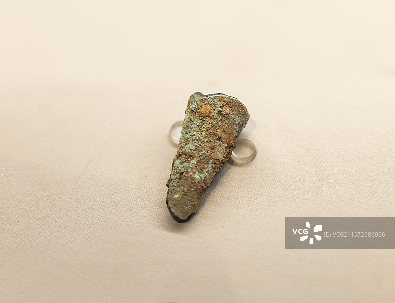 青铜鼎足 商 瑞昌市铜岭铜矿遗址 江西省博物馆图片素材