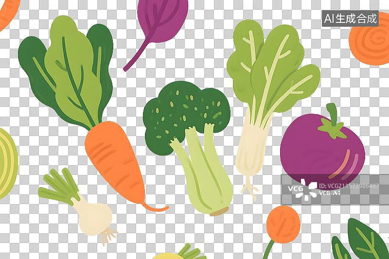 【AI数字艺术】各种蔬菜免扣元素图片素材