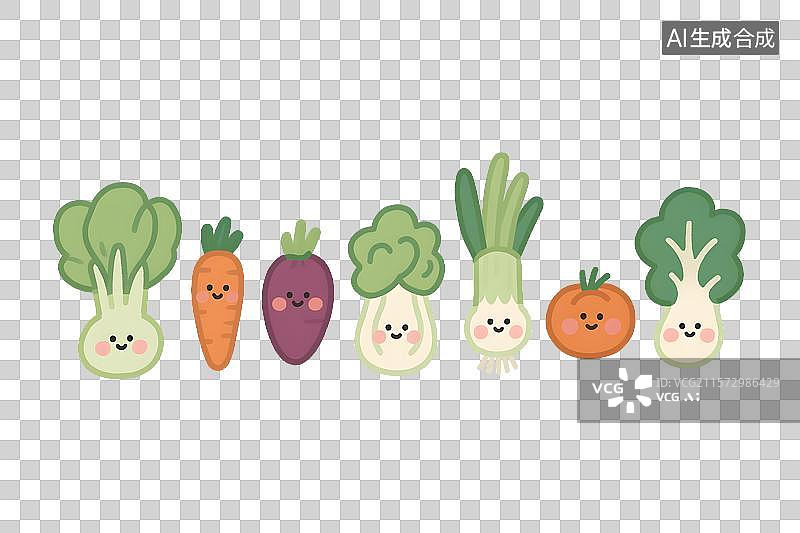 【AI数字艺术】各种蔬菜免扣元素图片素材