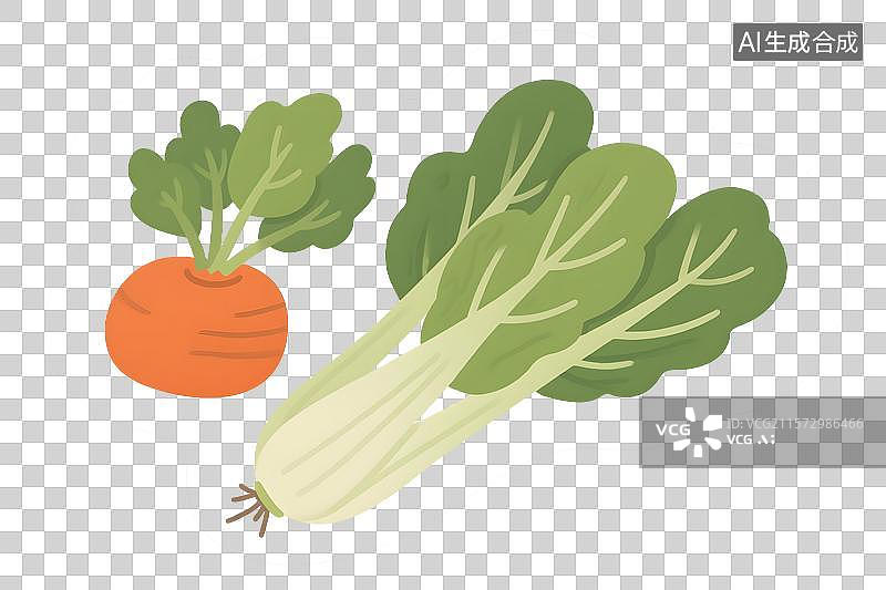 【AI数字艺术】各种蔬菜免扣元素图片素材