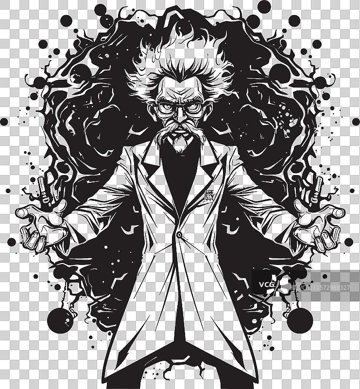 尤里卡快车标志性设计化学混合物图片素材