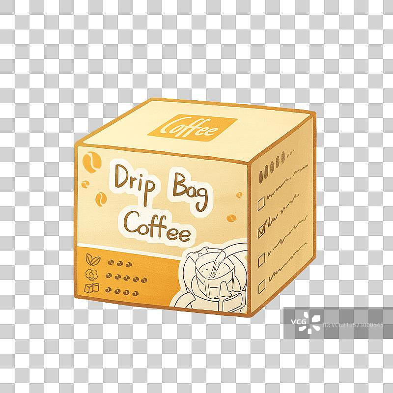 滴滤袋咖啡包装盒图片素材