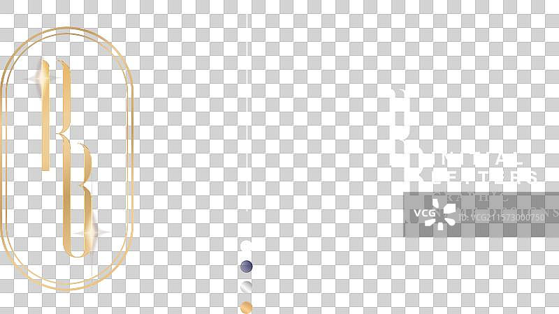 优雅的字母组合标志设计图片素材