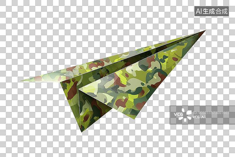 【AI数字艺术】迷彩色纸飞机图片素材