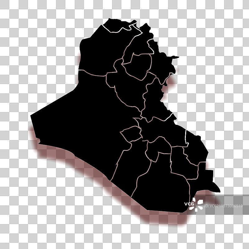 伊拉克国家地图图标设计图片素材