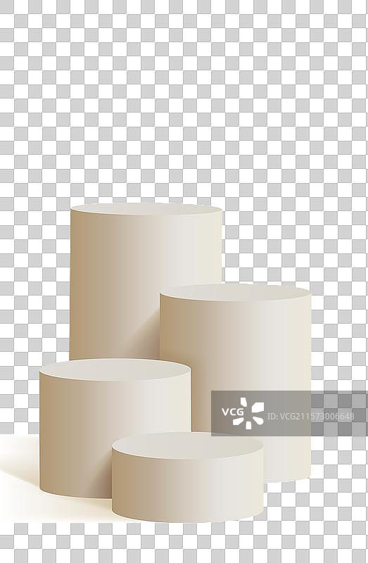 圆柱形状的三维图像图片素材