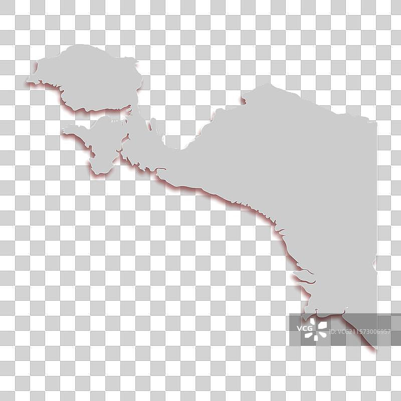 印尼巴布亚岛地图符号设计图片素材