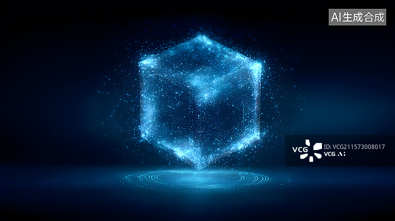 【AI数字艺术】科技魔方秀图片素材