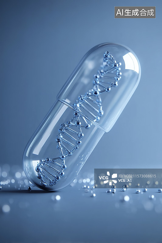 【AI数字艺术】基因改造药丸图片素材
