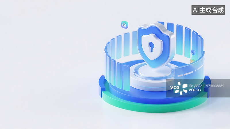 【AI数字艺术】数据安全防护体系图片素材