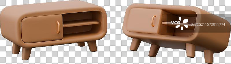 迷你书架床头柜，用于放置杂志和相册图片素材