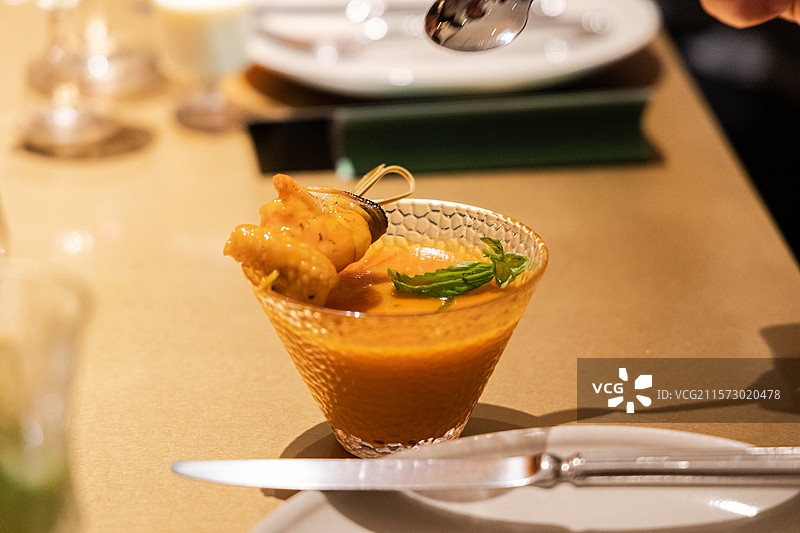 海鲜冷汤图片素材