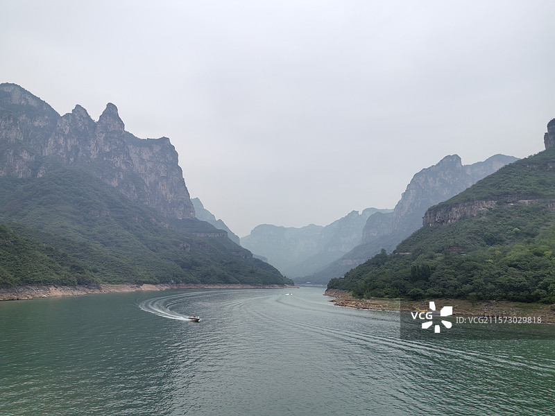 云台山子房湖图片素材