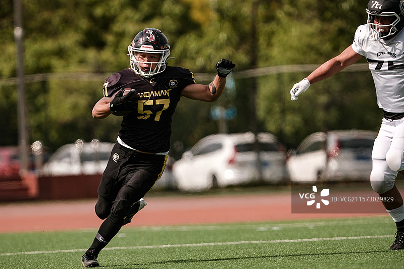 蓬勃发展中的中国美式橄榄球运动图片素材