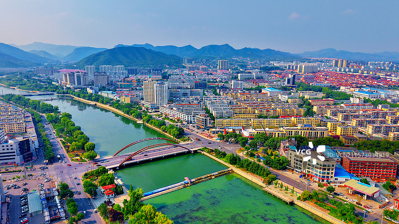 山城沂源的傍晚（拍摄于山东省沂源城区）图片素材