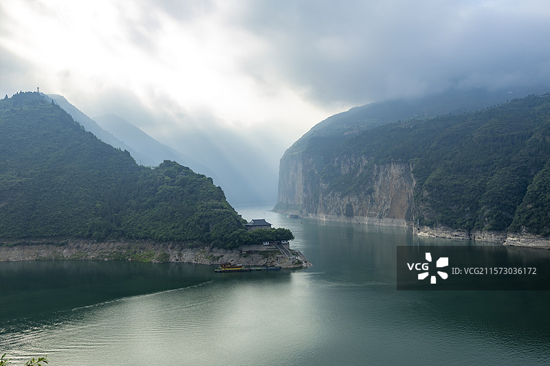 白帝城 三峡风光如画卷图片素材